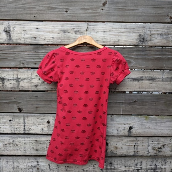 T Bar Red Crown Short Sleeved Shirt Size Small - Picture 5 of 5